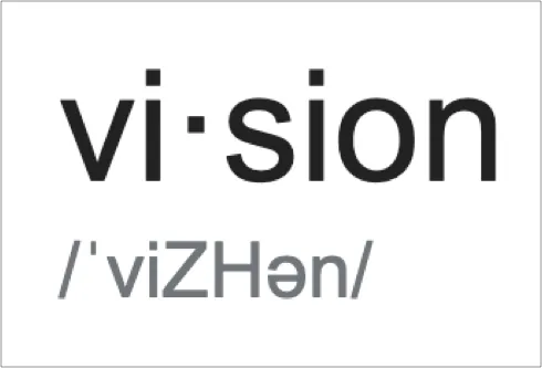 Vision is a verb